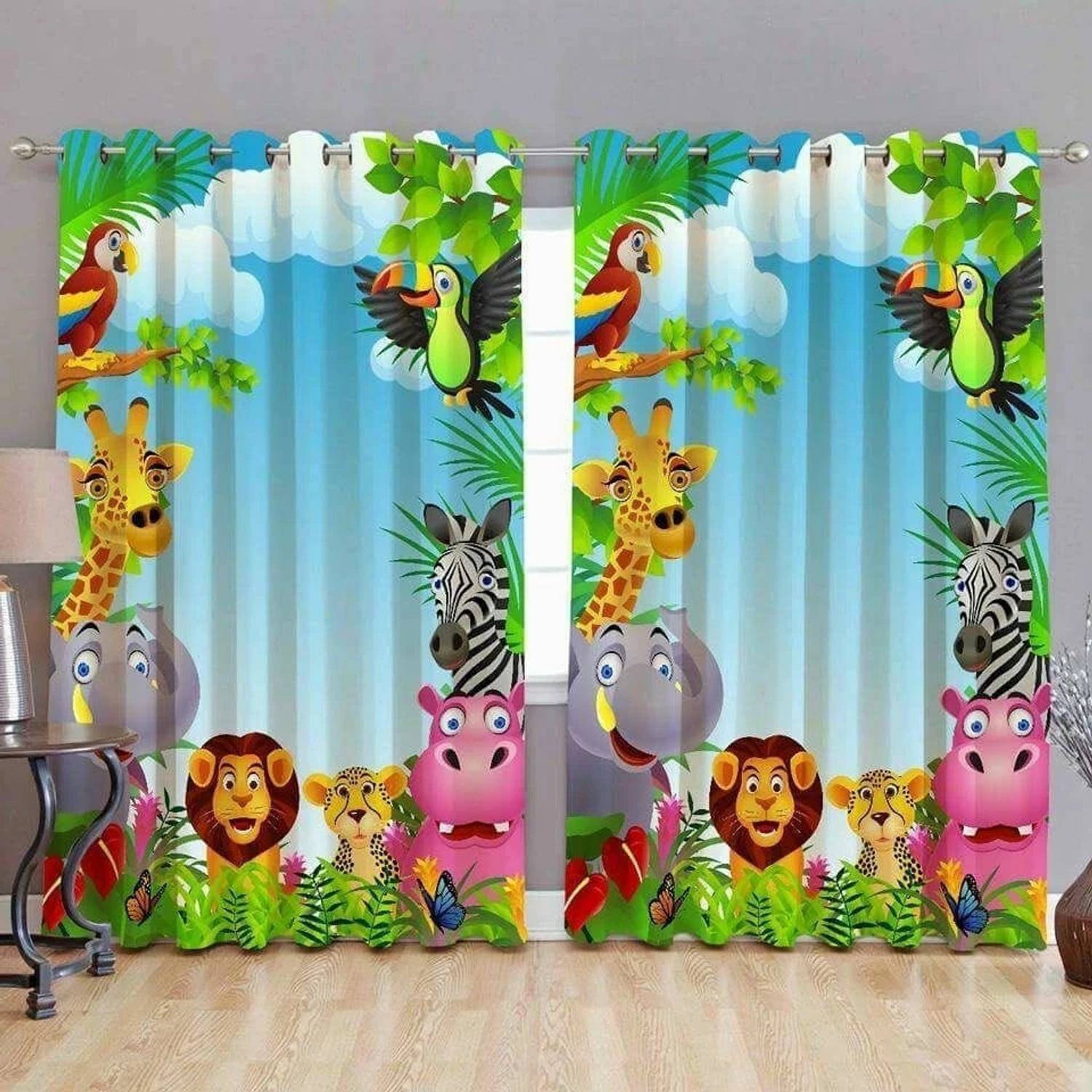 AH ARTSY HOME 214 cm (7 ft) Door Polyester Room Darkening Curtain Single Curtain