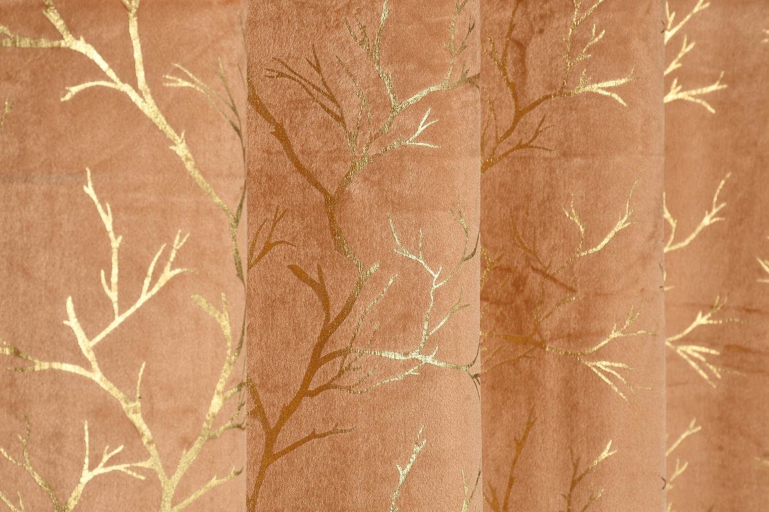 Image of Arick Home 182 cm (6 ft) Shower Velvet Blackout Curtain (Pack Of 2)
