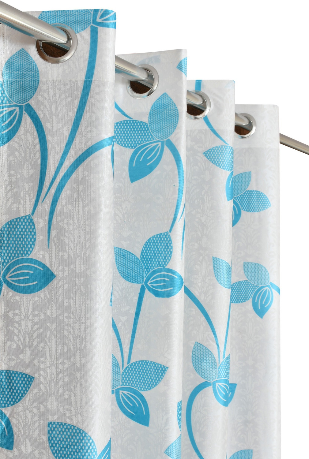 Image of kiara Creations 213 cm (7 ft) Door Polyester Semi Transparent Curtain (Pack Of 3)