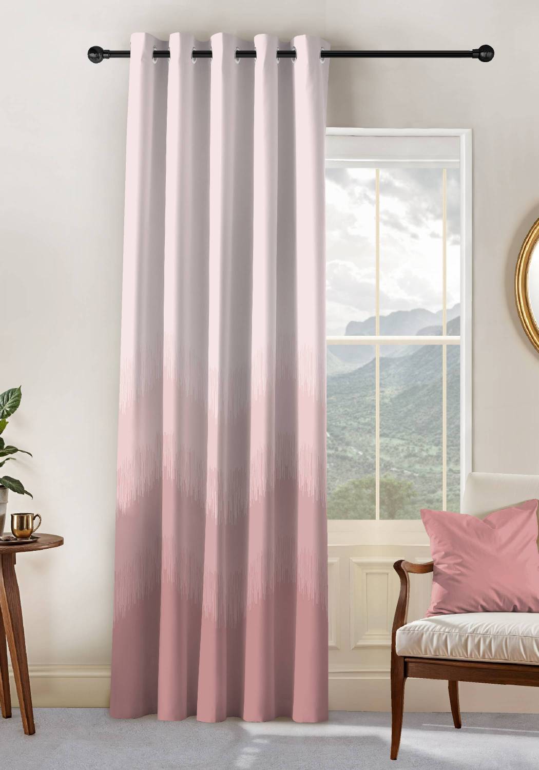 Casableu 274.32 cm (9 ft) Long Door Polyester Blackout Curtain Single Curtain