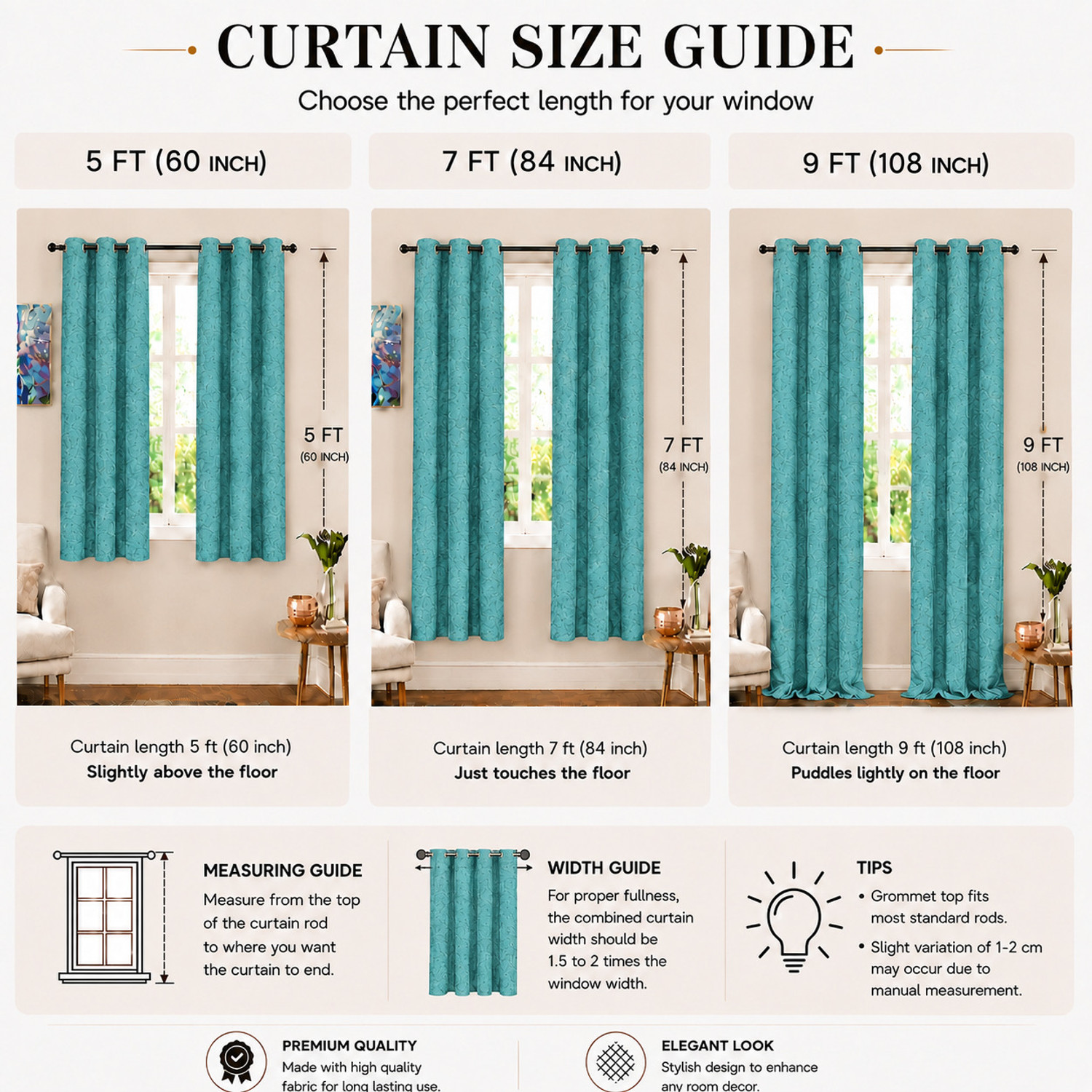 Image of Cortina 210 cm (7 ft) Door Velvet Blackout Curtain (Pack Of 2)