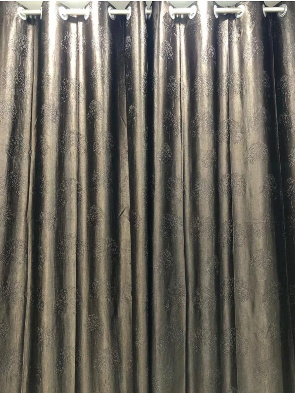Image of DTODEXPRESS 213.3 cm (7 ft) Door Polyester Room Darkening Curtain Single Curtain