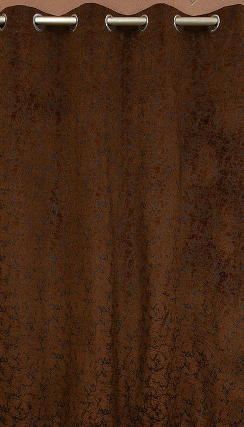 Image of Kraftiq Homes 183 cm (6 ft) Window Velvet Room Darkening Curtain Single Curtain