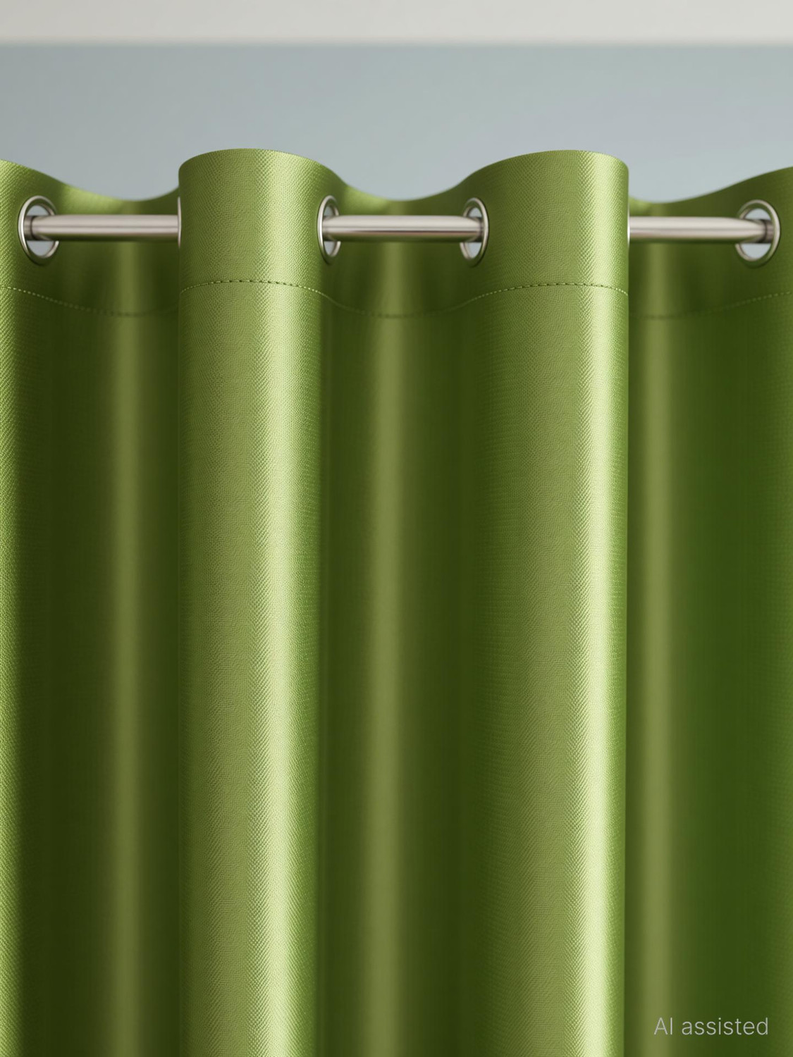 Image of Arick Home 182 cm (6 ft) Shower Polyester Semi Transparent Curtain (Pack Of 2)