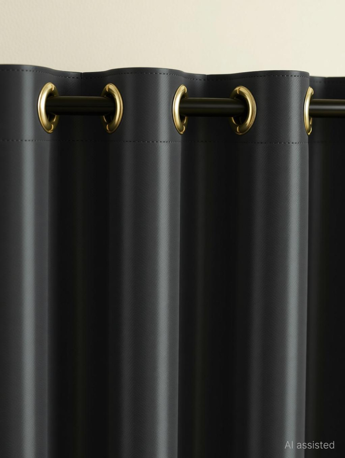 Image of LINENWALAS 274.32 cm (9 ft) Long Door Polyester Blackout Curtain (Pack Of 2)