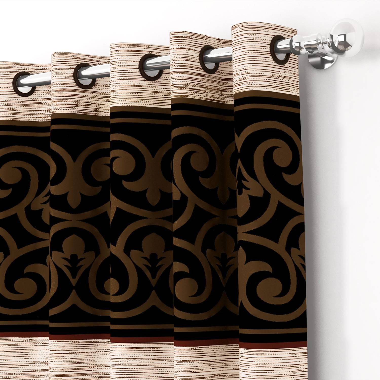 Story@home 215 cm Door Curtain (Pack of 2) - Image 3