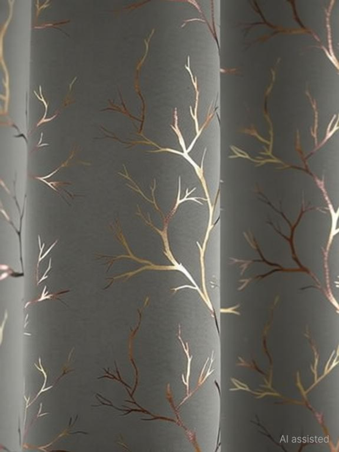 Image of KFHDECOR 213 cm (7 ft) Door Polyester Blackout Curtain Single Curtain