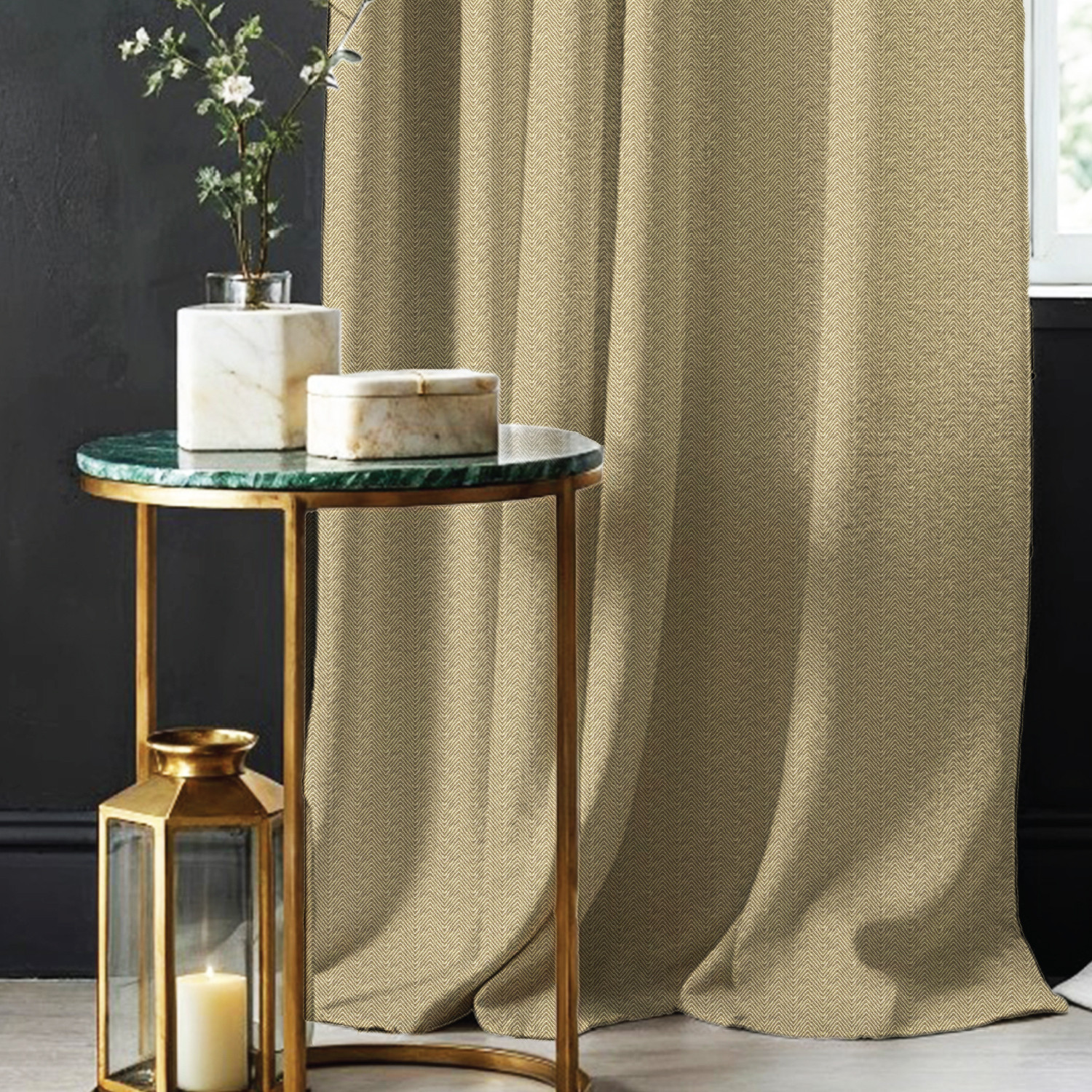 Image of Urban Space 244 cm (8 ft) Long Door Polyester Blackout Curtain (Pack Of 2)