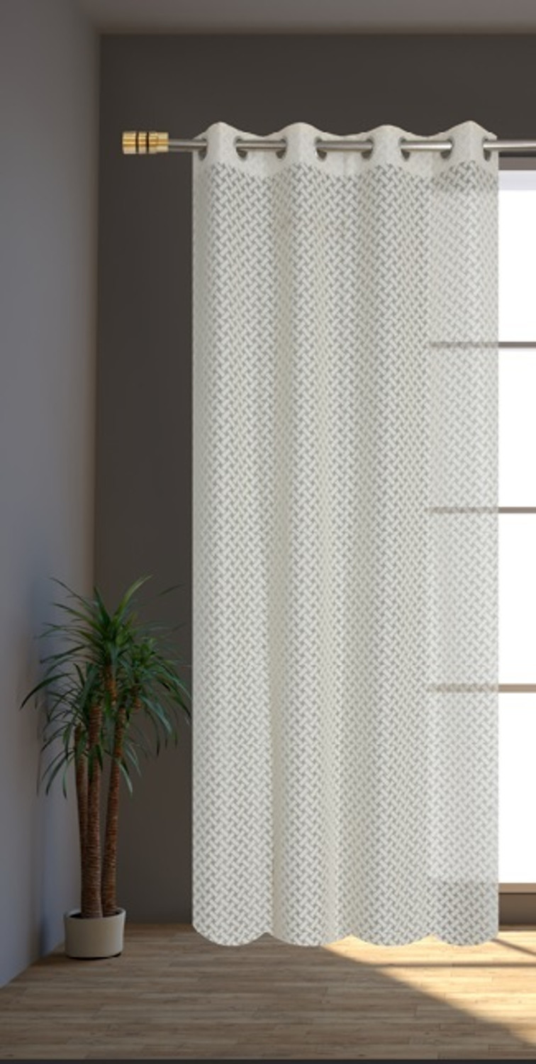 Image of Rashee Creations 153 cm (5 ft) Window Net Transparent Curtain Single Curtain