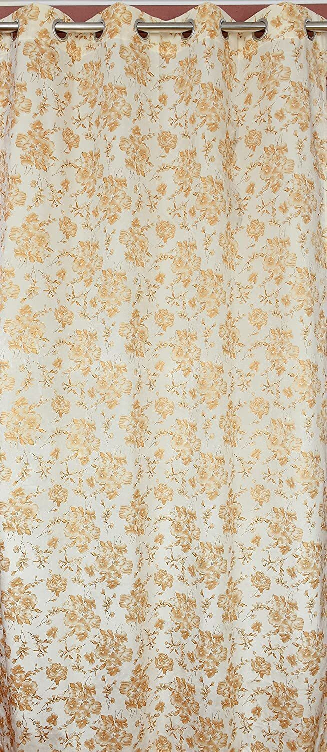 Image of A Next Step 213.36 cm (7 ft) Door Velvet Blackout Curtain (Pack Of 2)