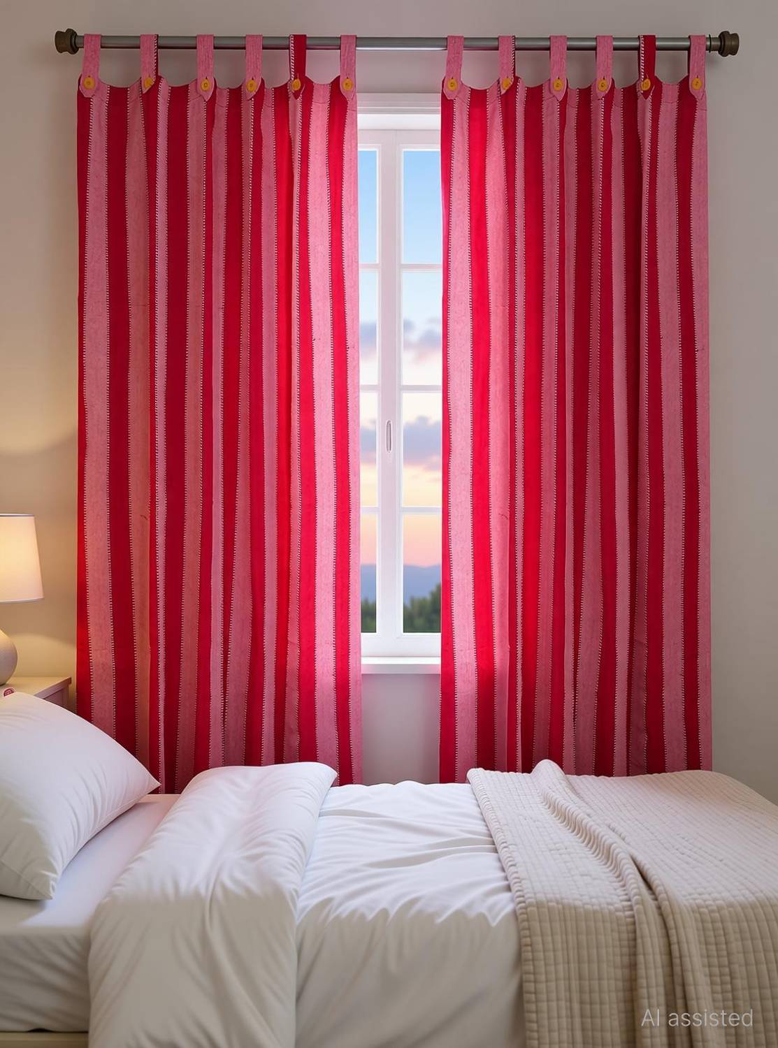 Alemah 200 cm (7 ft) Door Cotton Room Darkening Curtain (Pack Of 2)