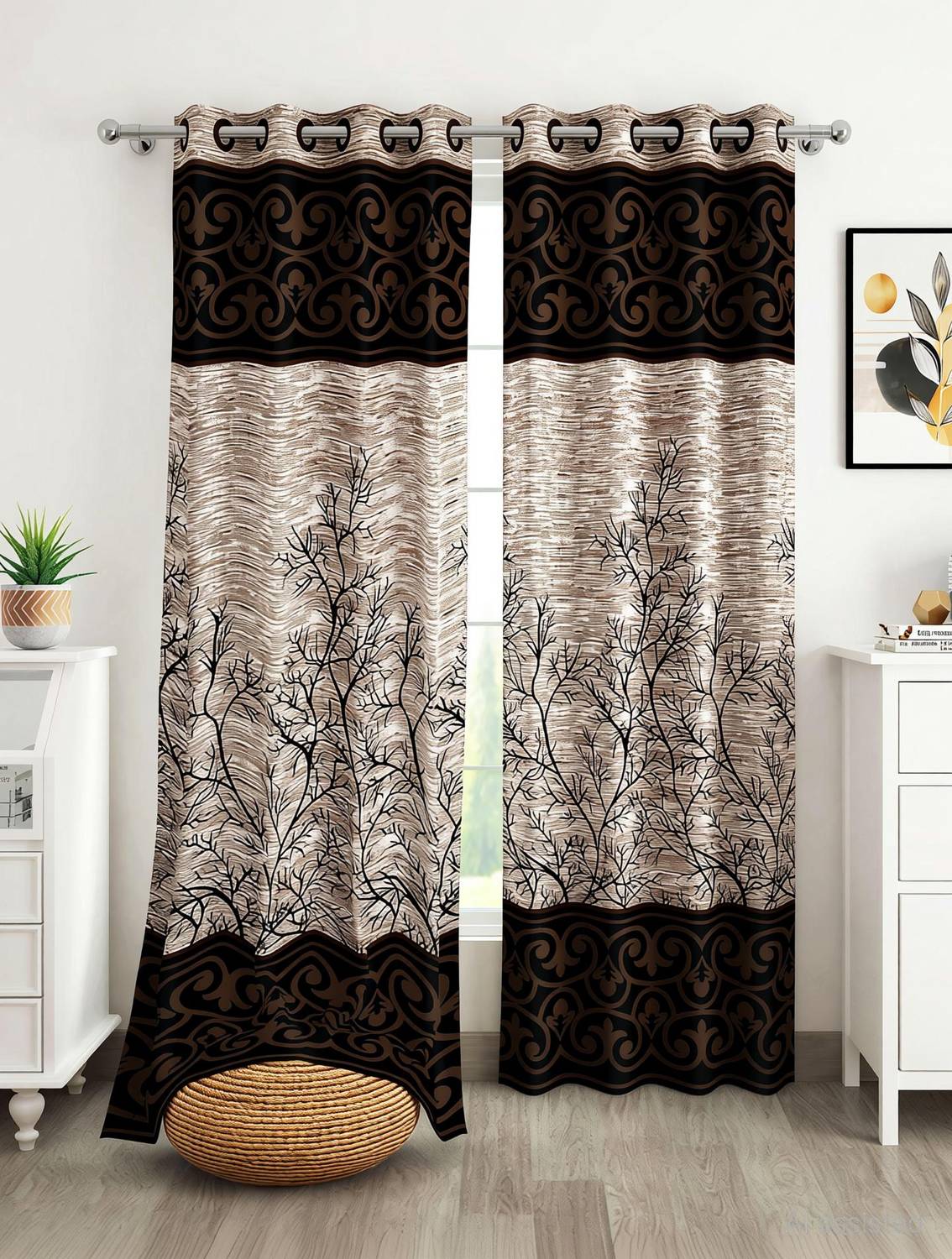 Story@home 215 cm Door Curtain (Pack of 2) - Image 2