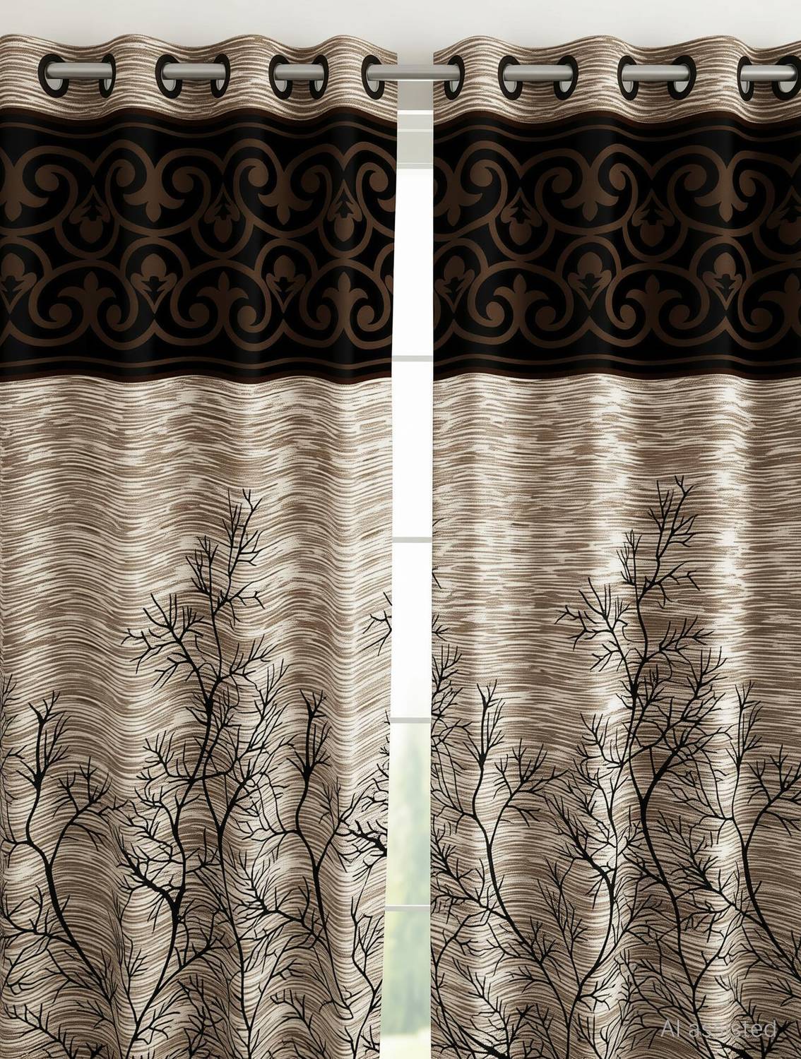 Story@home 215 cm Door Curtain (Pack of 2) - Image 5