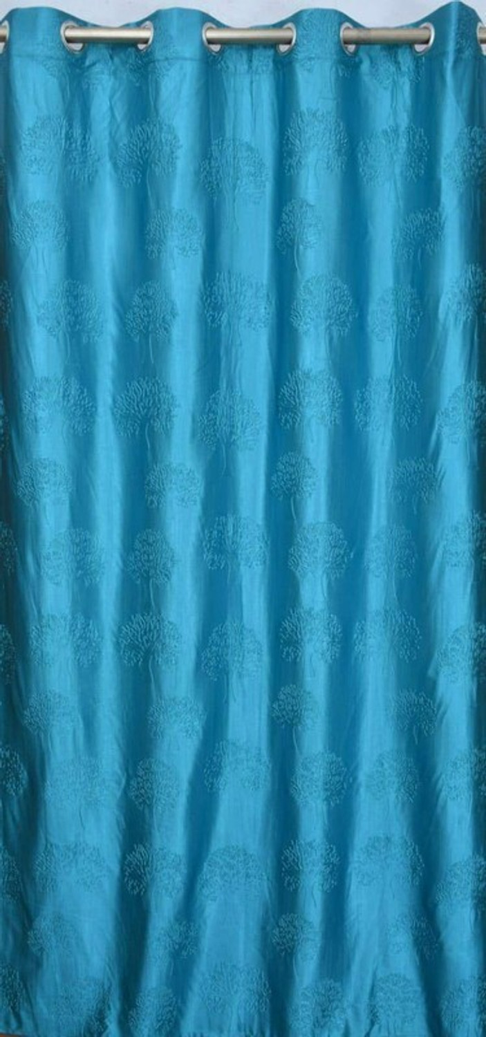 Image of Kraftiq Homes 214 cm (7 ft) Door Polyester Semi Transparent Curtain (Pack Of 2)