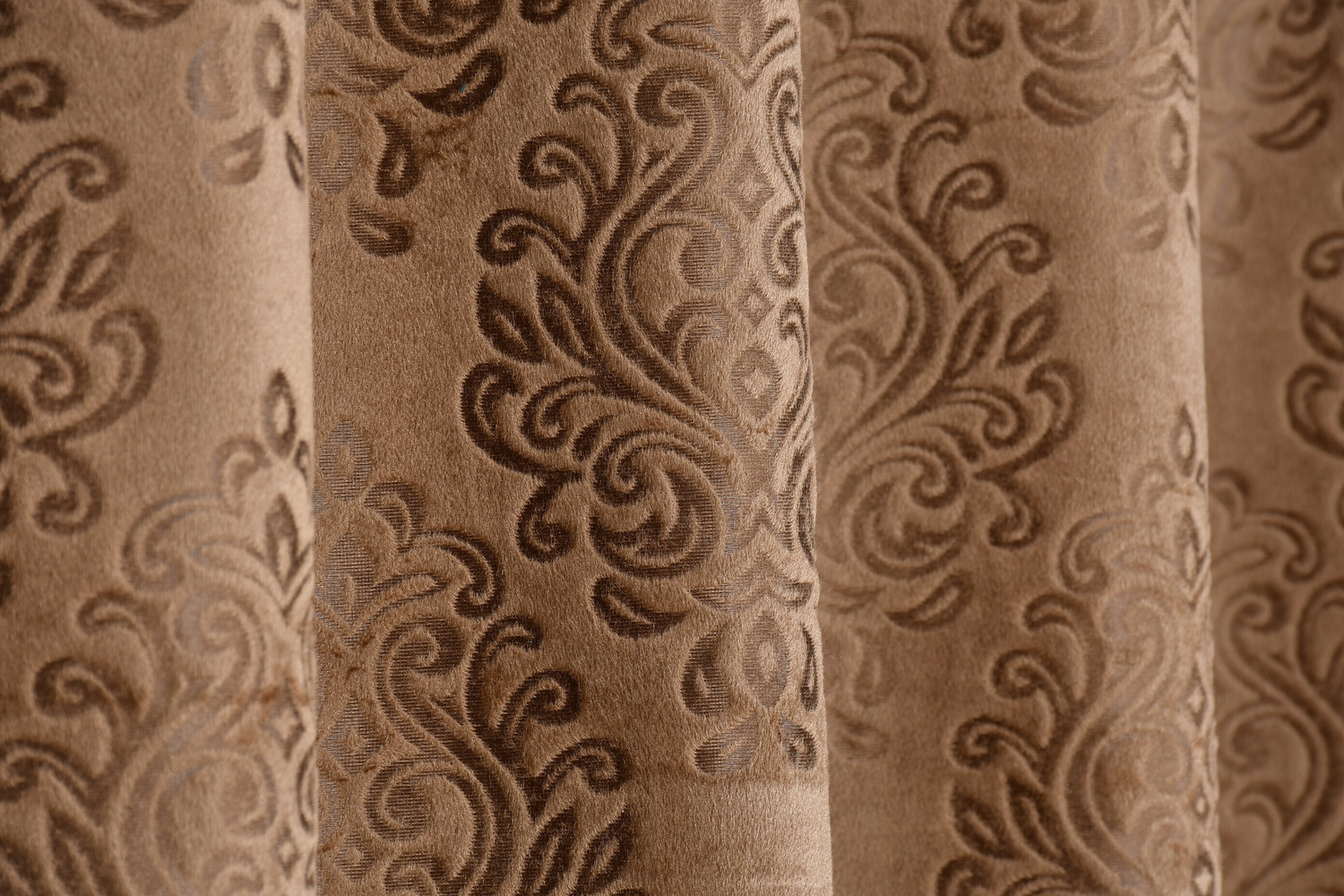 Image of Kraftiq Homes 274 cm (9 ft) Long Door Velvet Room Darkening Curtain Single Curtain