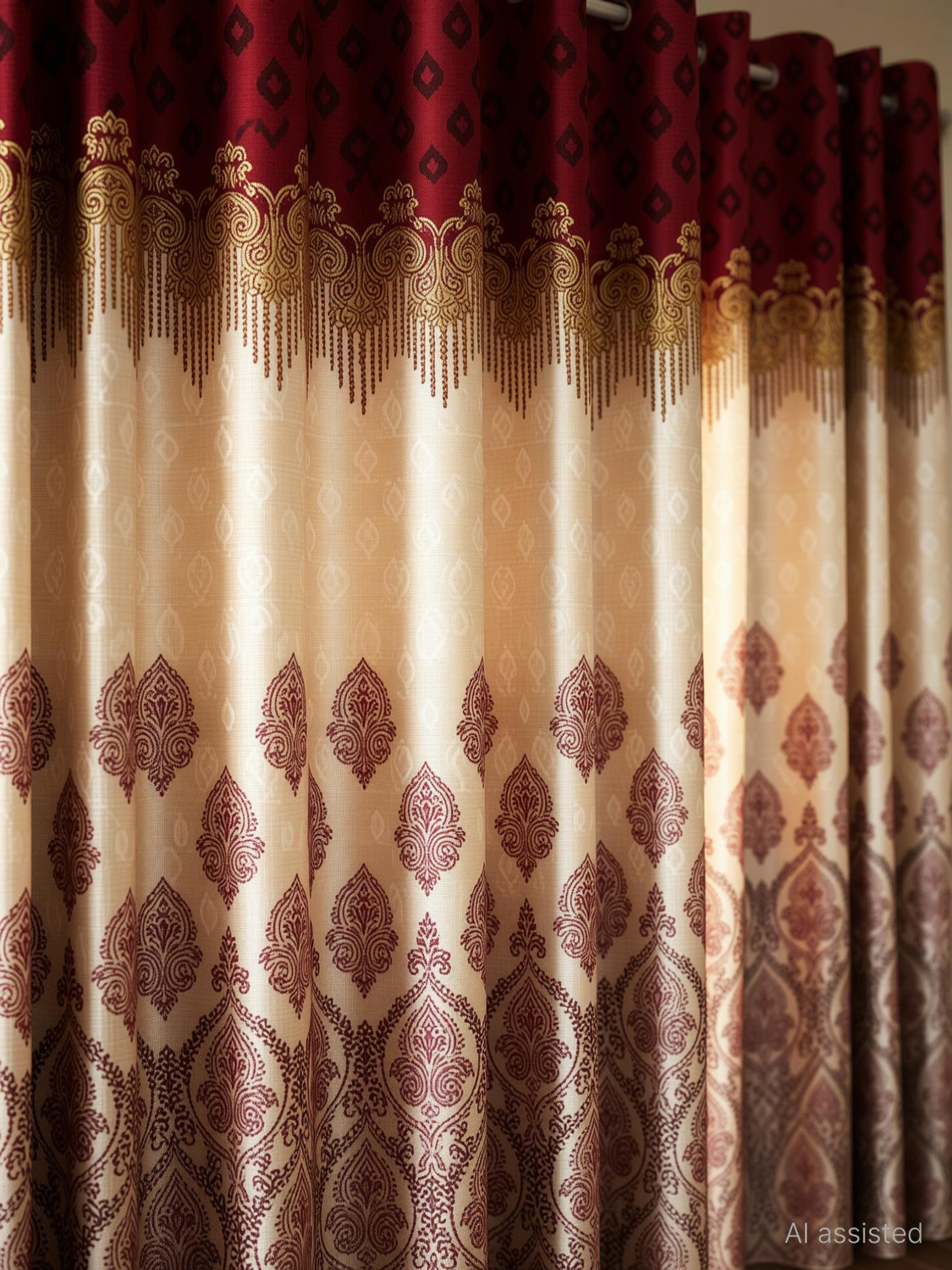 Image of Home Sizzler 213 cm (7 ft) Door Polyester Semi Transparent Curtain (Pack Of 4)
