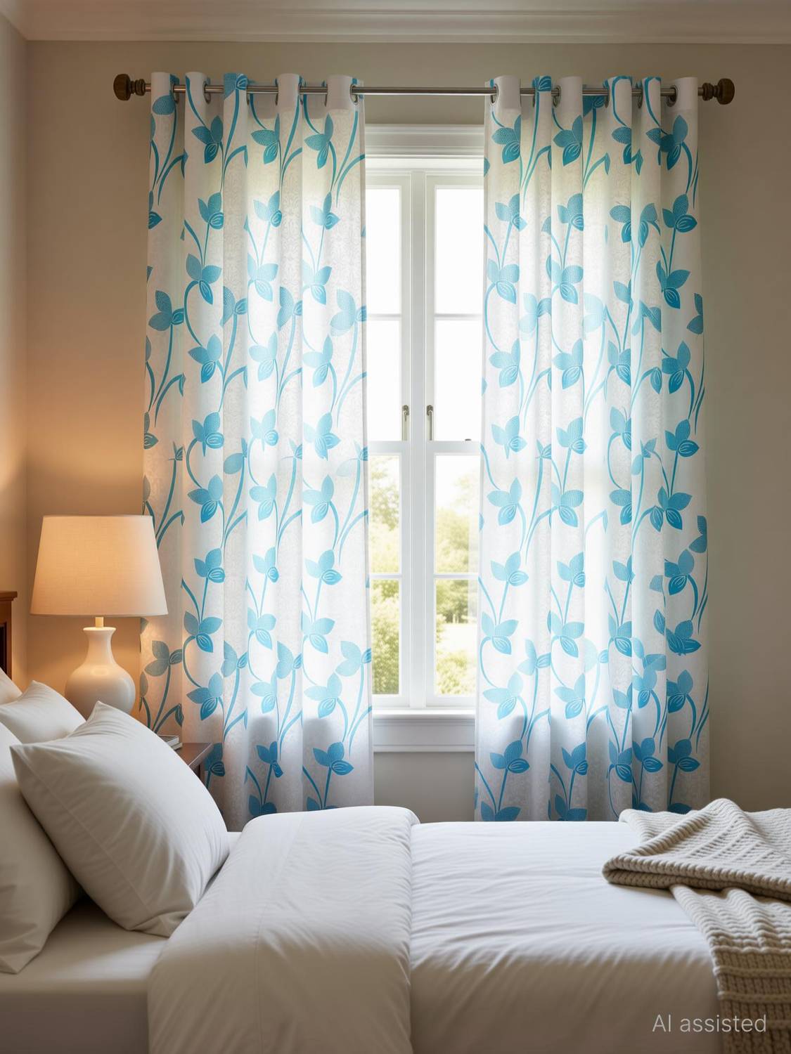 Arick Home 153 cm (5 ft) Window Polyester Semi Transparent Curtain (Pack Of 2)