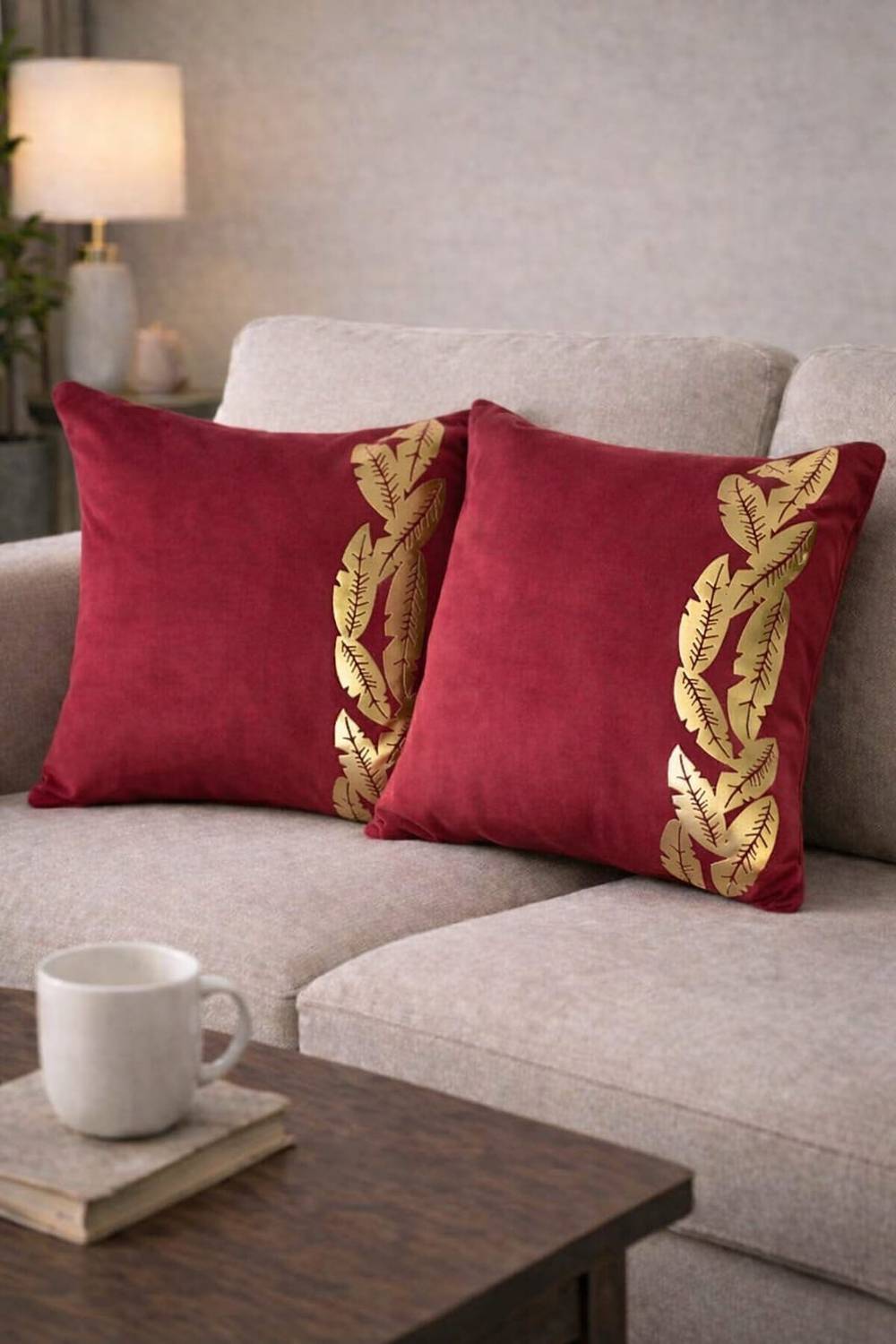 CARLTON LONDON Velvet Cushions Cover
