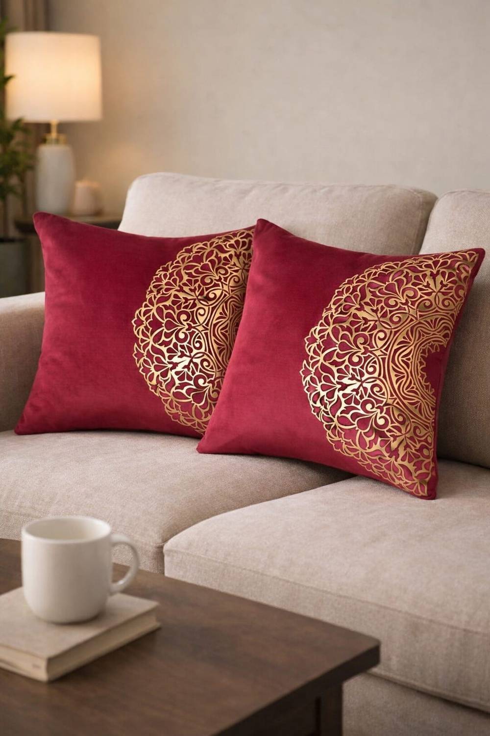 CARLTON LONDON Velvet Cushions Cover