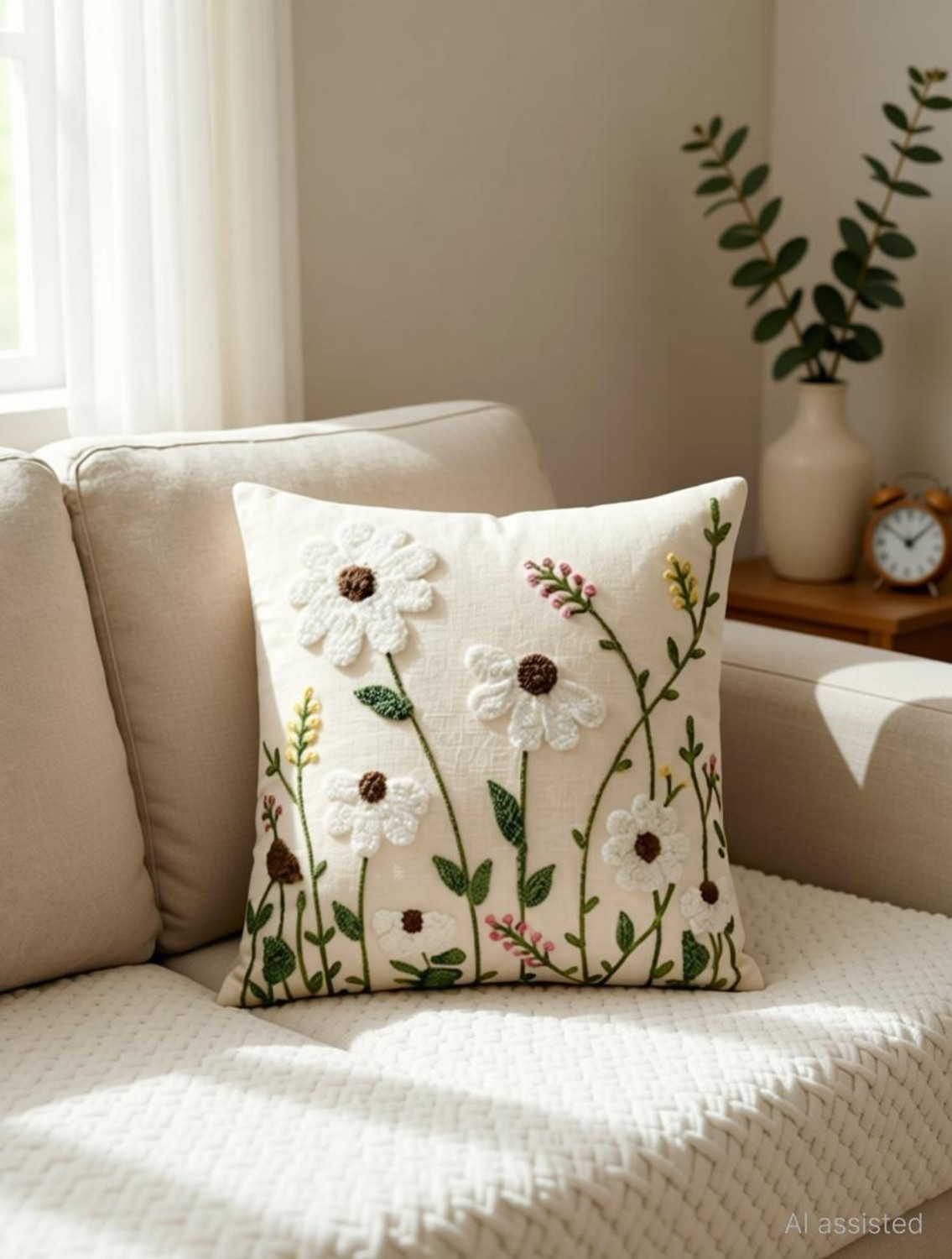 Image of Softiq Velora Linen, Cotton Cushions Cover