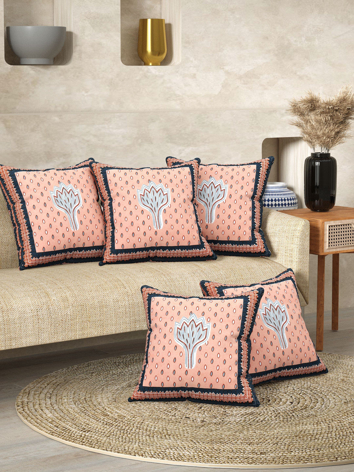 Image of HappyKraft Cotton Cushions Cover