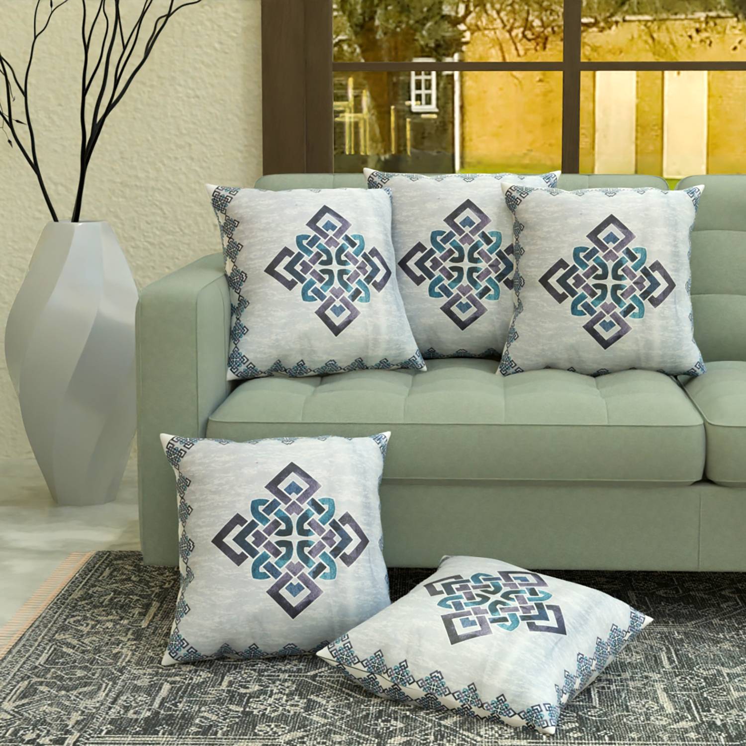 AstralAura Velvet Cushions Cover