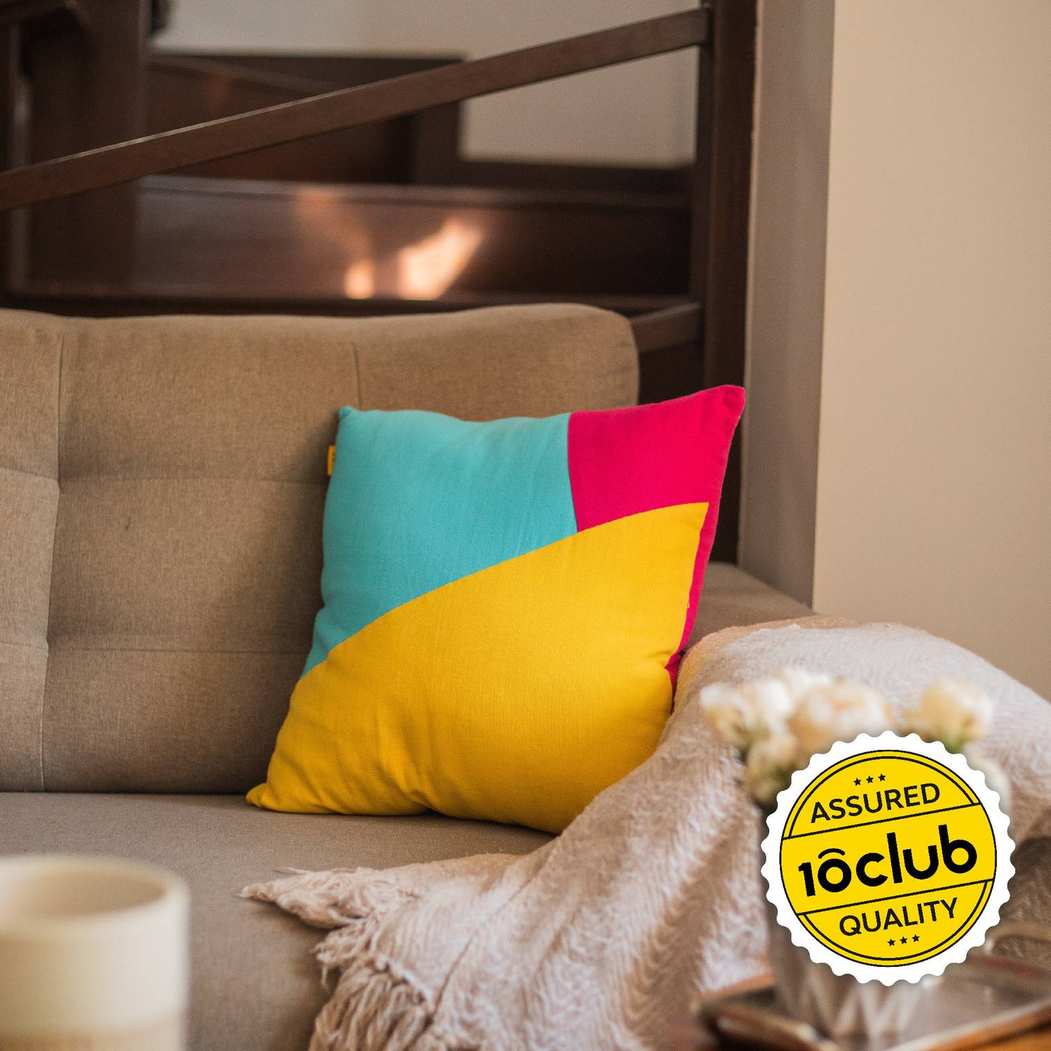 10club Cotton Cushions Cover