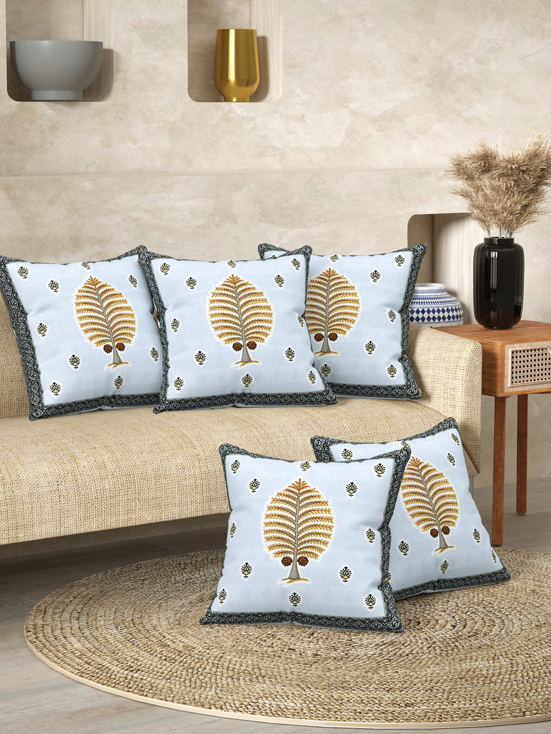 Image of HappyKraft Cotton Cushions Cover