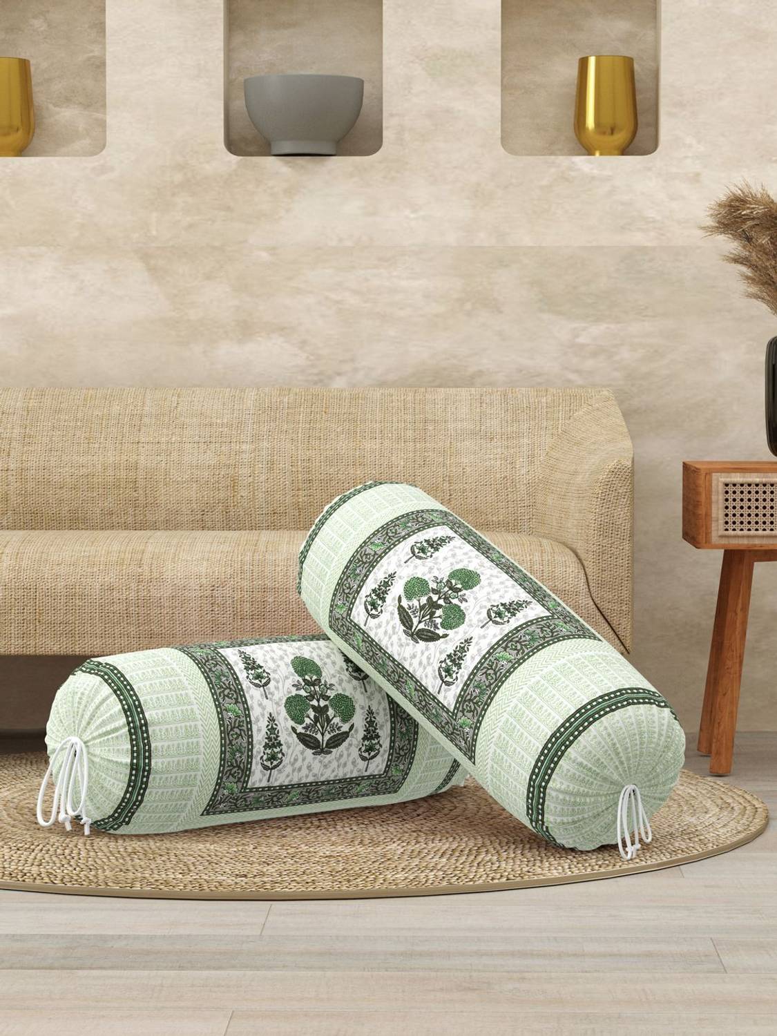 Blocks Of India Cotton Bolsters Cover