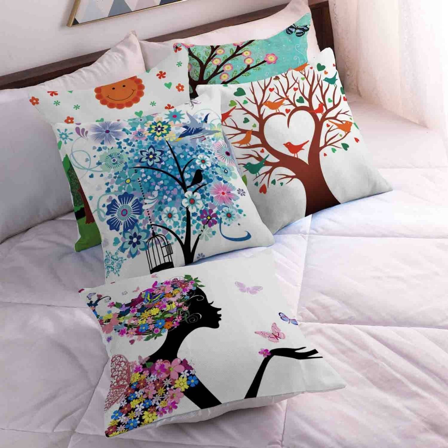 ALERMO Jute Cushions & Pillows Cover