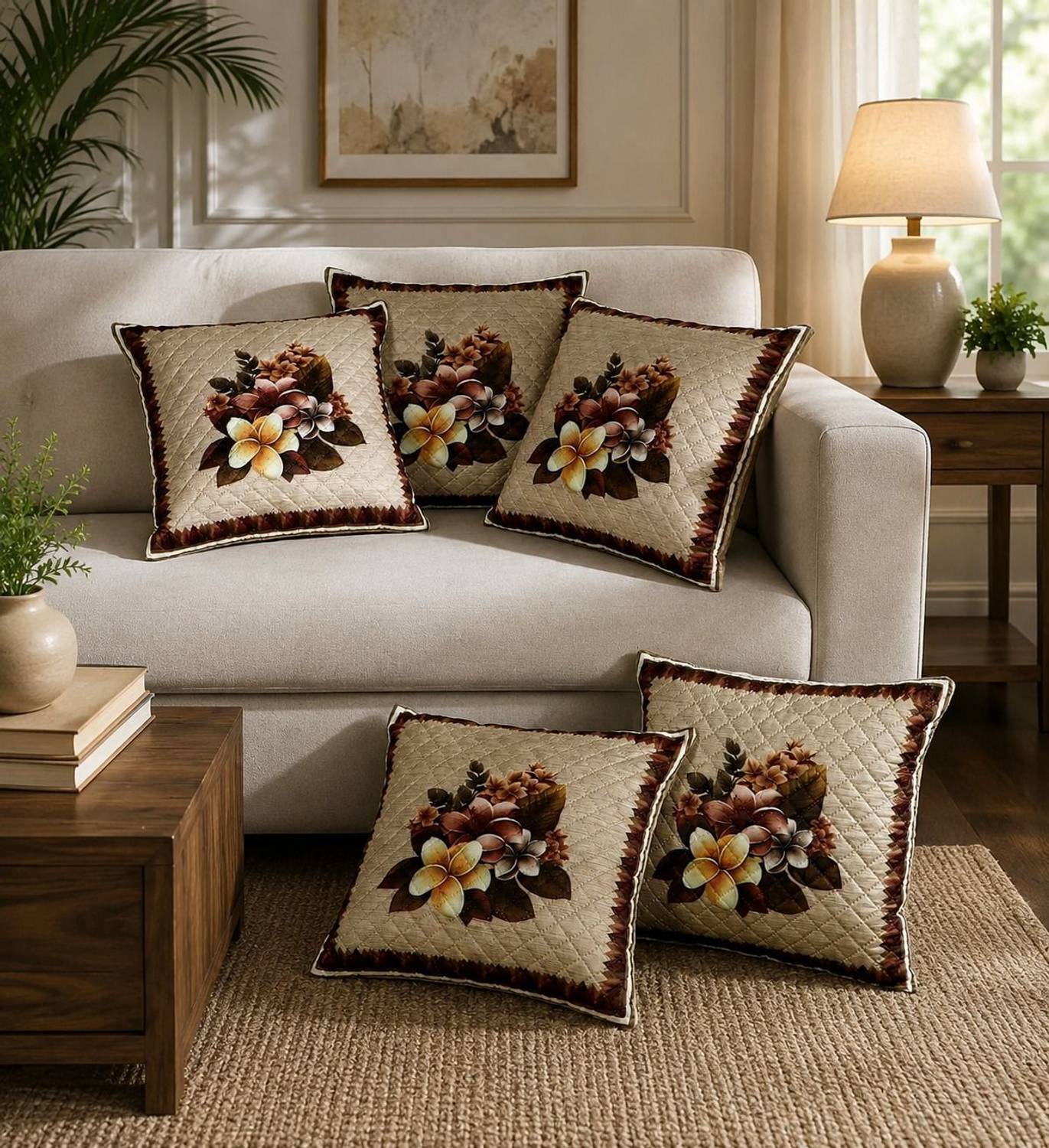 BLUEDOT Jute Cushions Cover