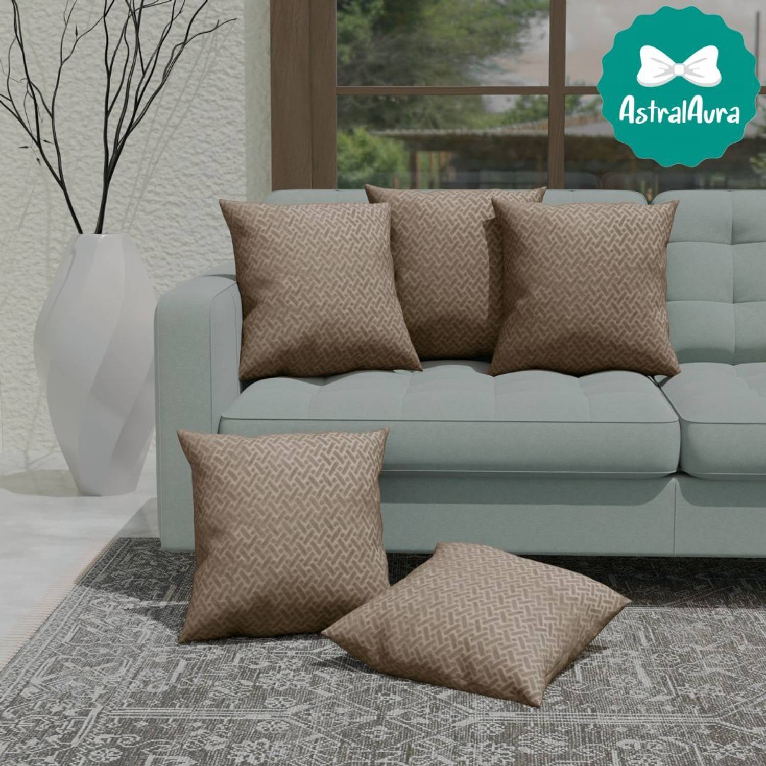 AstralAura Velvet Cushions Cover