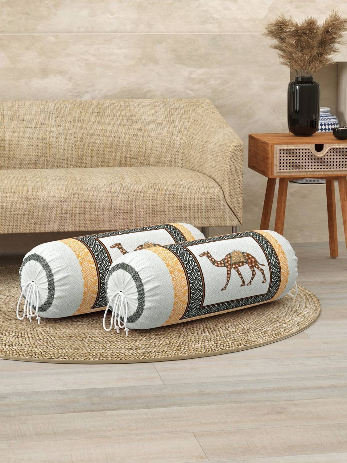 Blocks Of India Cotton Bolsters Cover