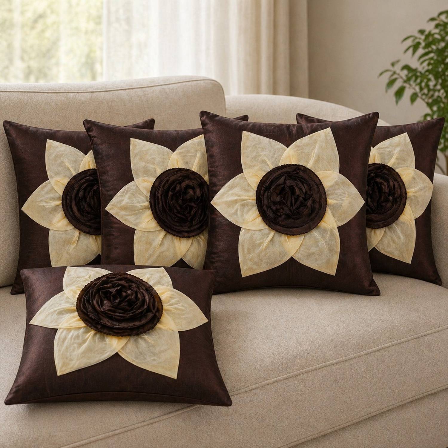 BOOSCART Silk Cushions & Pillows Cover