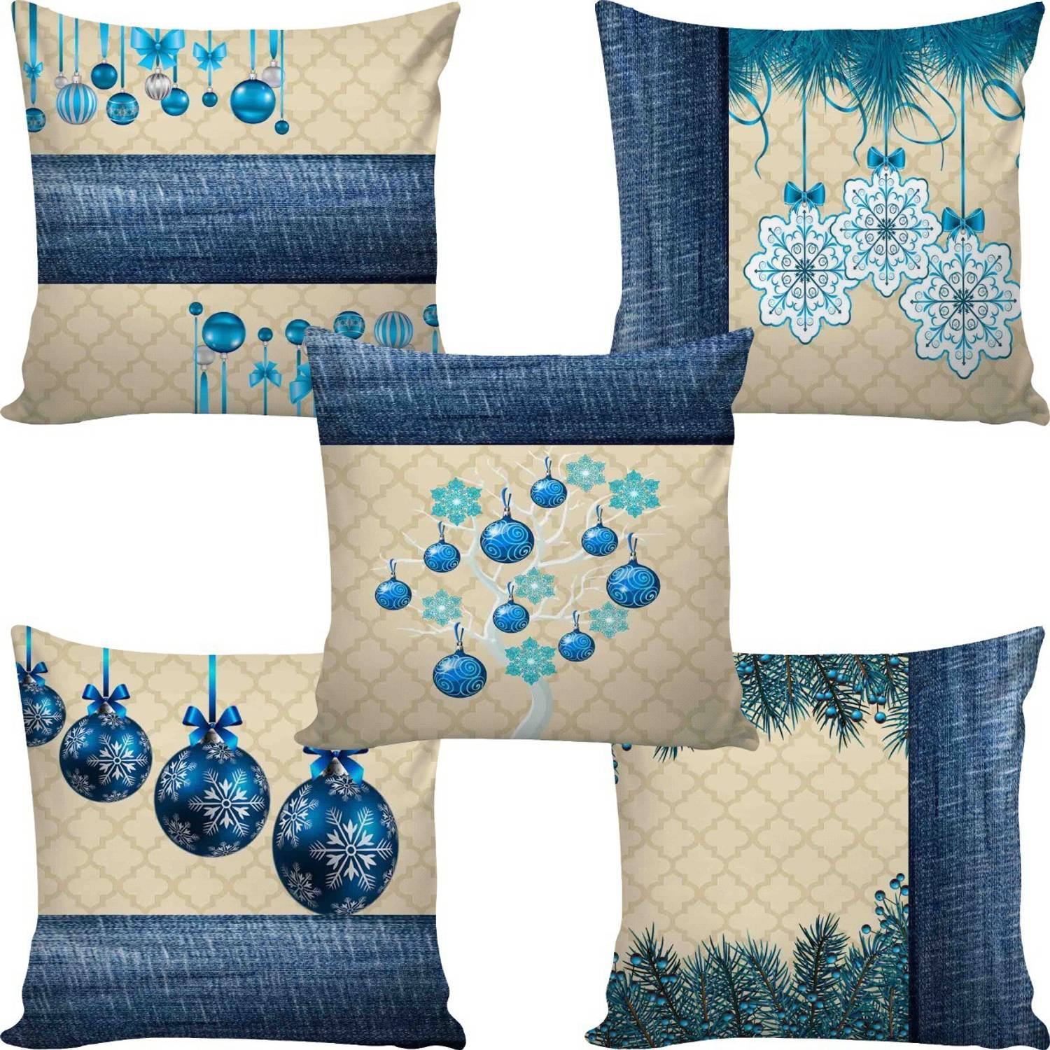 ALERMO Jute Cushions & Pillows Cover