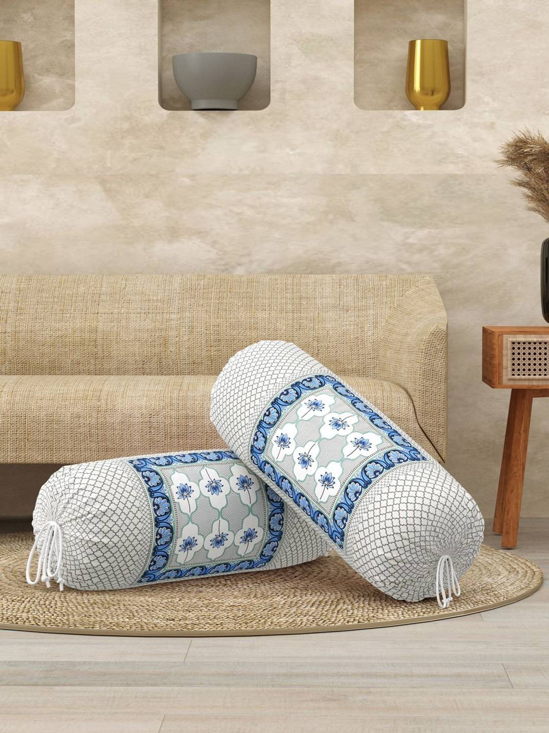 Blocks Of India Cotton Bolsters Cover