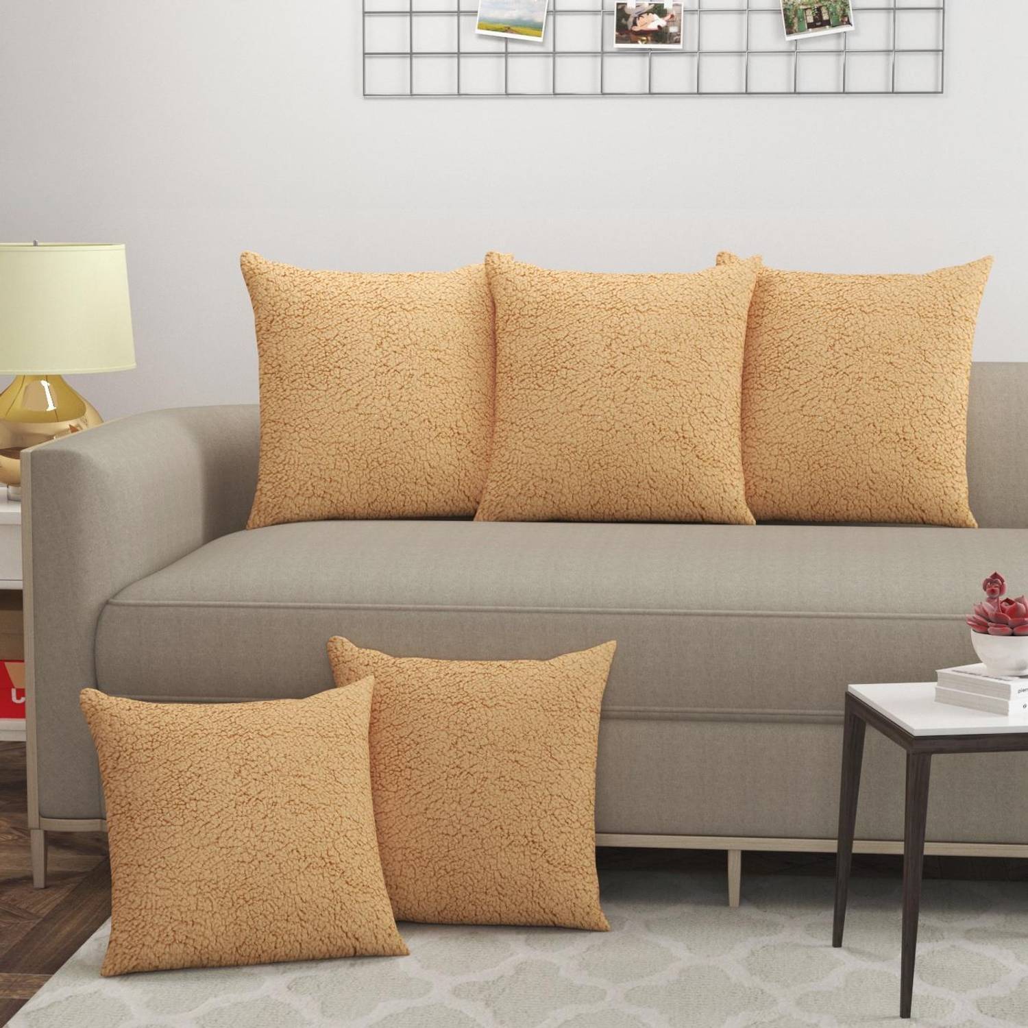 24x7 Home Store Velvet Cushions Cover