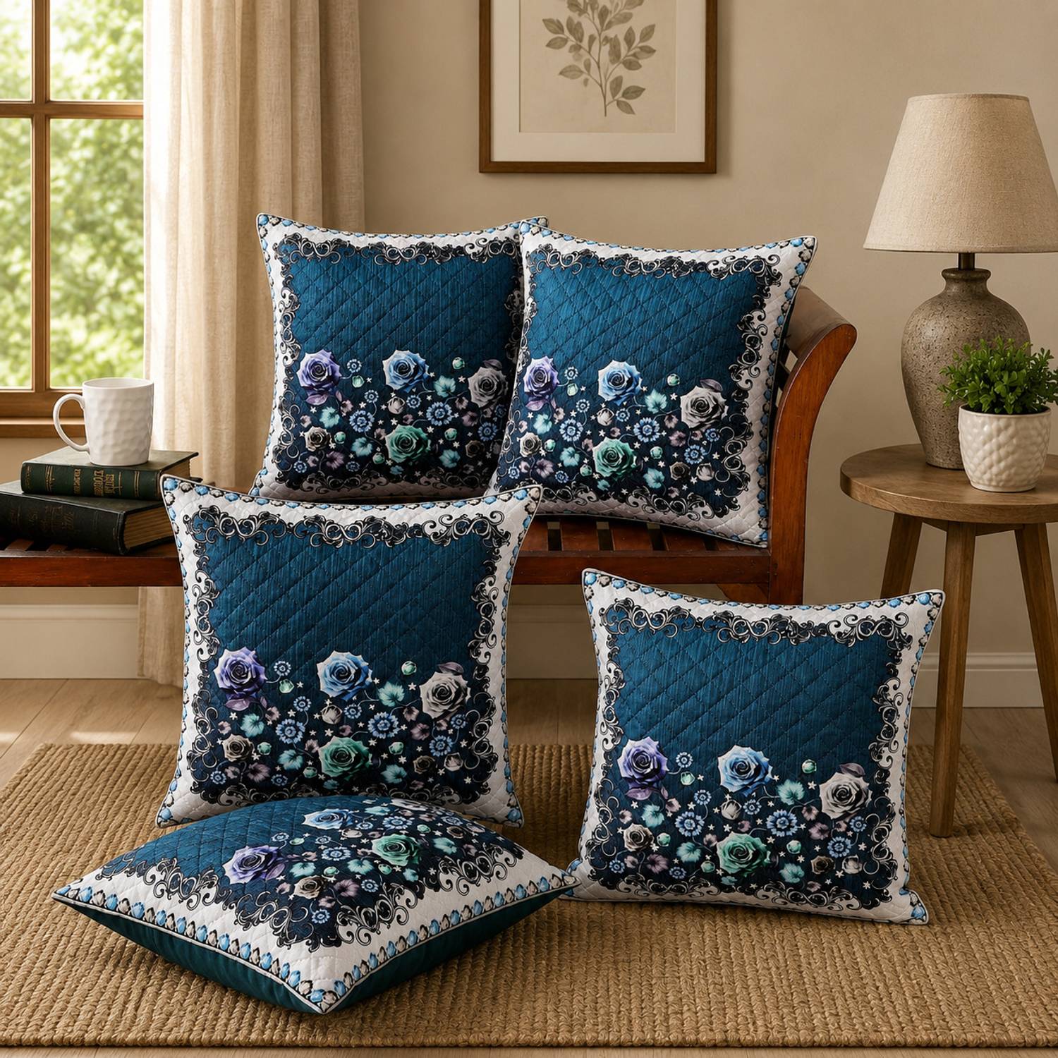BLUEDOT Rexin Cushions Cover