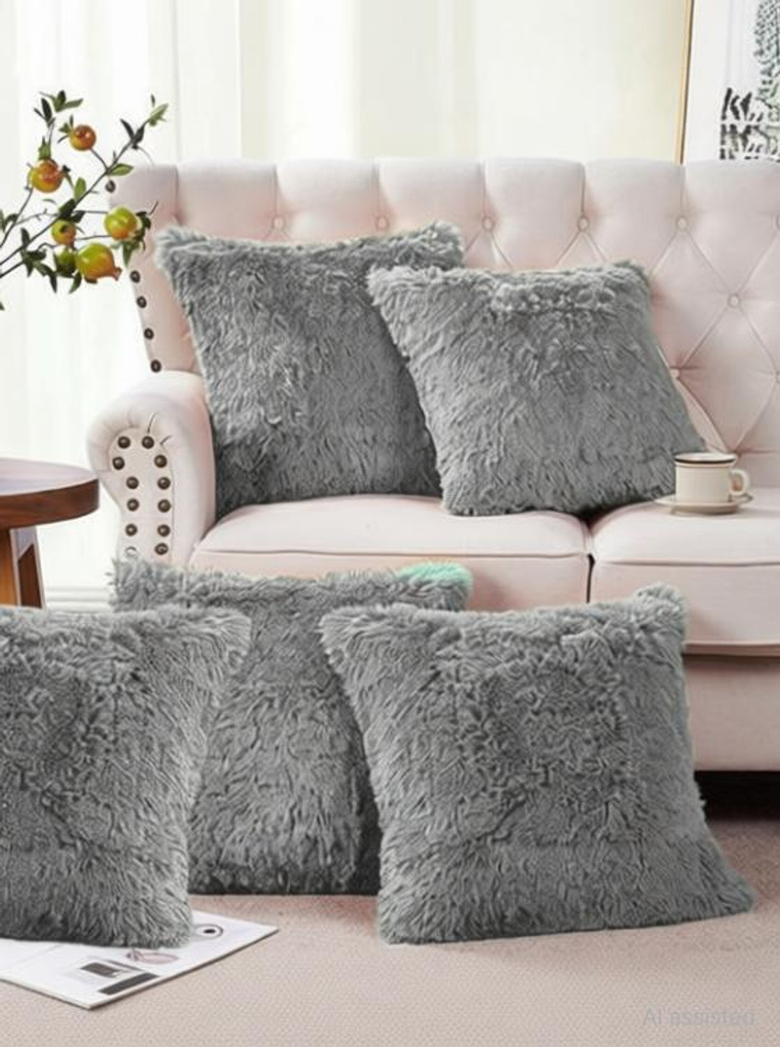 Image of PICKKART Fur Pillows Cover