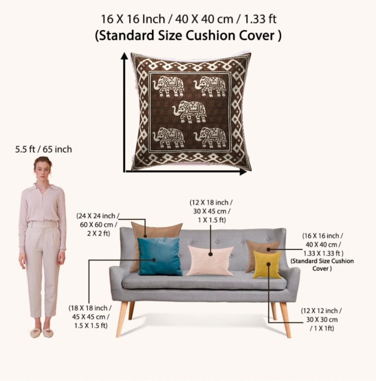 Image of QBZ Cotton Cushions Cover