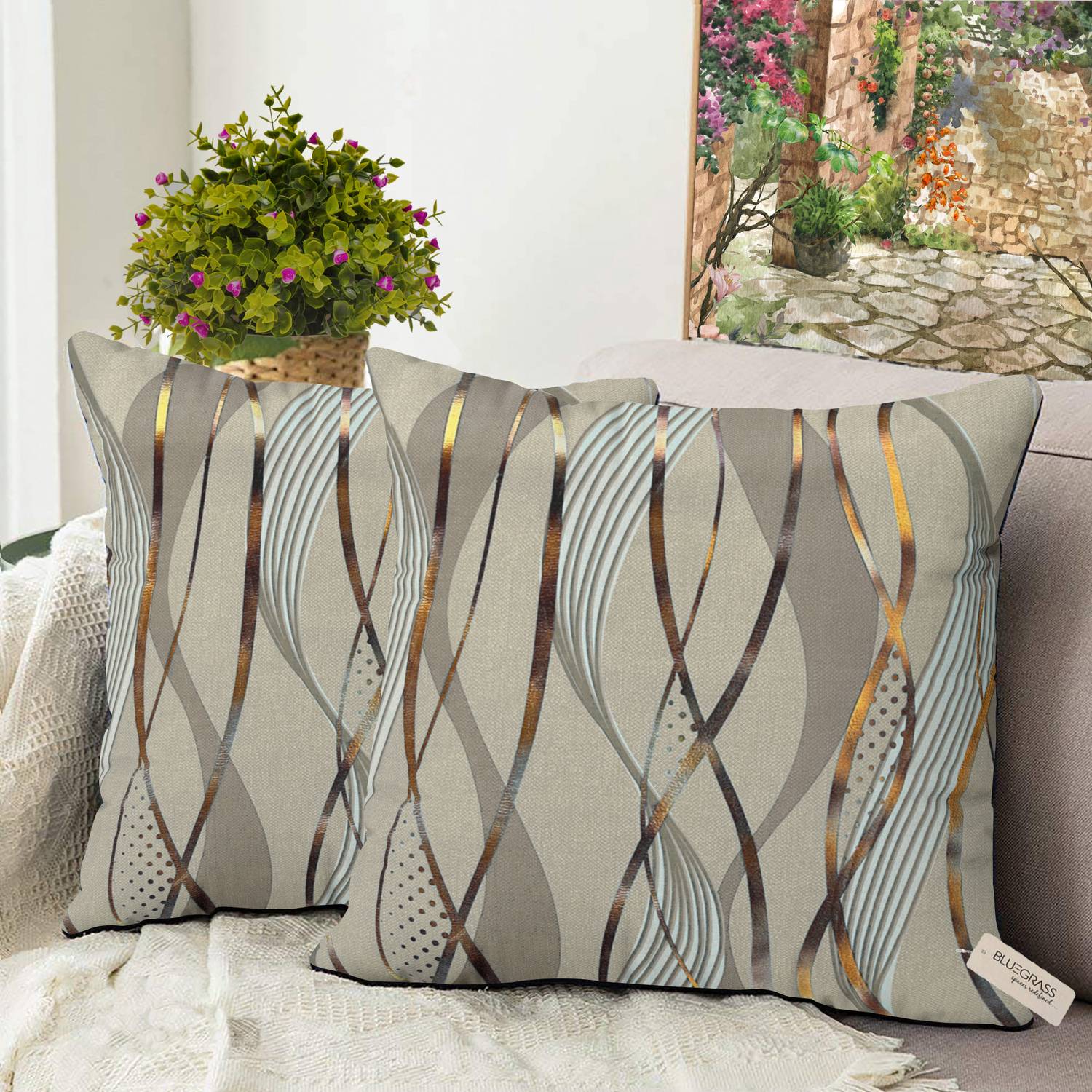 Bluegrass Velvet Cushions & Pillows Cover