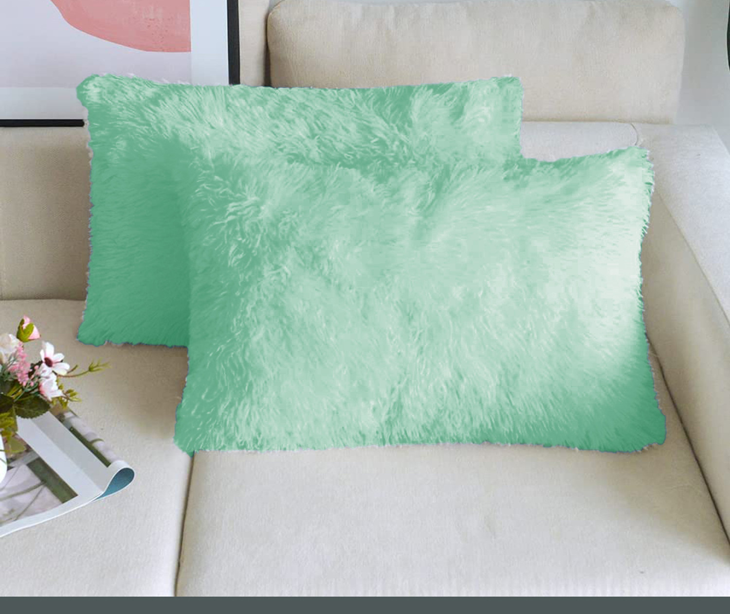 Image of KNEFT Fur Pillows Cover