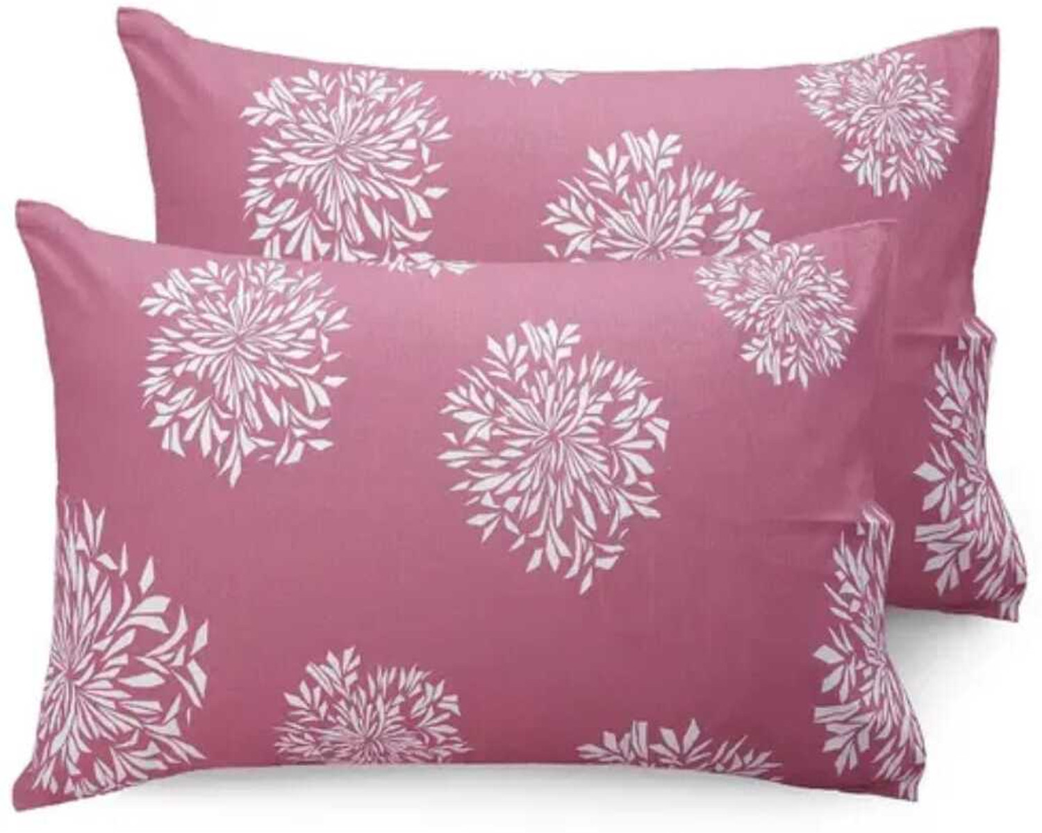 Image of NAZALEQA Microfiber Pillows Cover (40 cm*68 cm, Pack of 4, Peach, White)