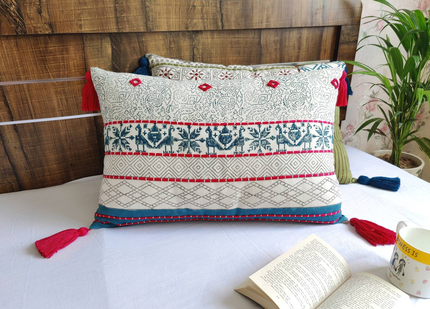 ABSTRACT INDIA Cotton Cushions & Pillows Cover
