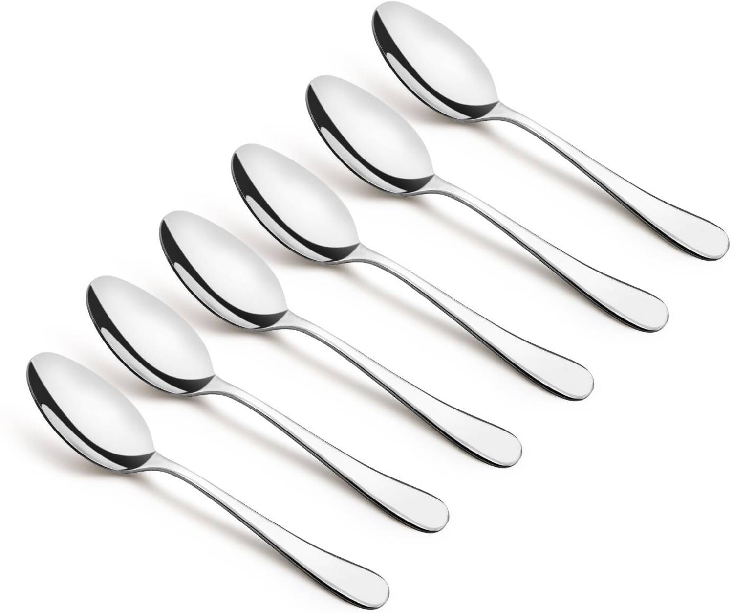 BERGNER BE Essentials Baguette Stainless Steel 6 Pcs Tea Spoon Set,14.5cm Long, Silver Stainless Steel Cutlery Set