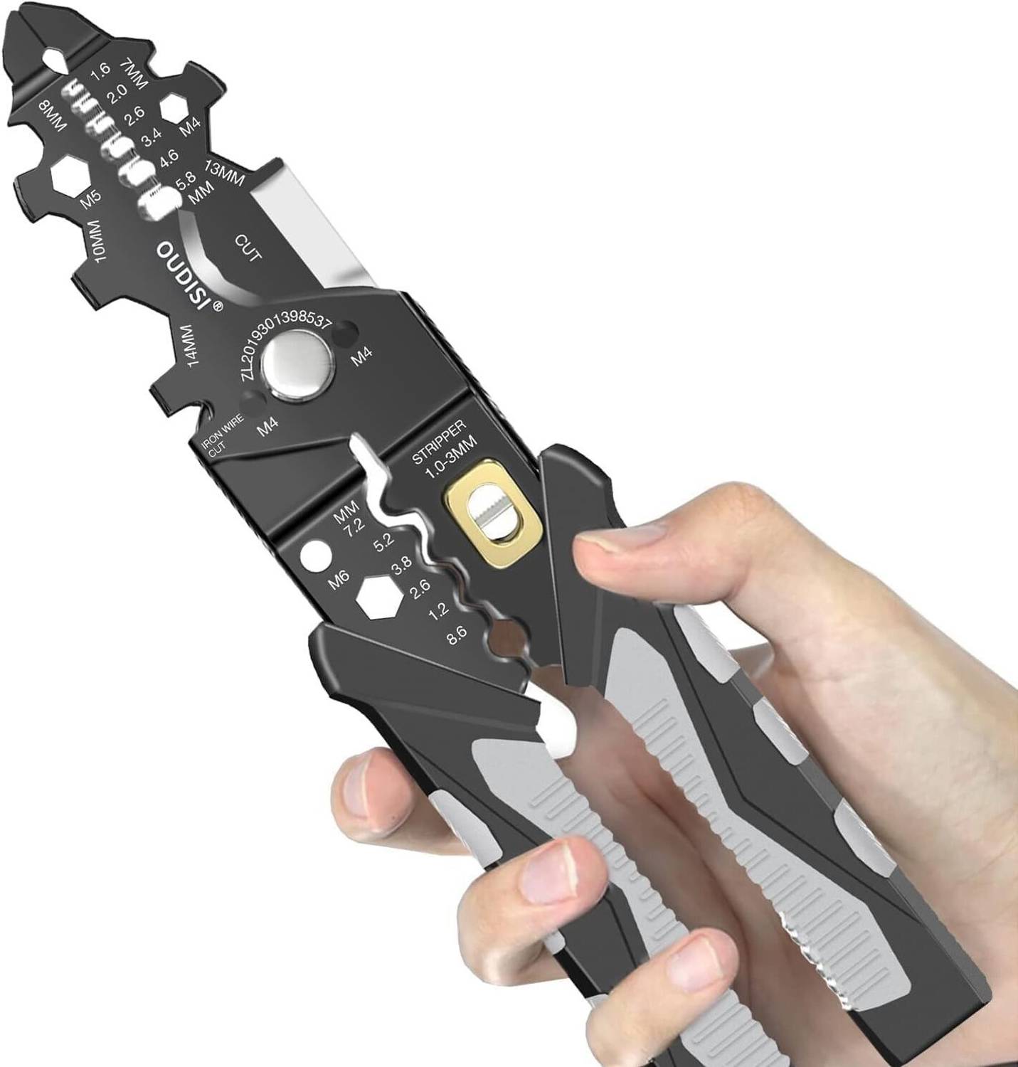 REVATAKG 25-in-1 Multifunctional Wire Stripper and Cutter Pliers, 8 - Image 1