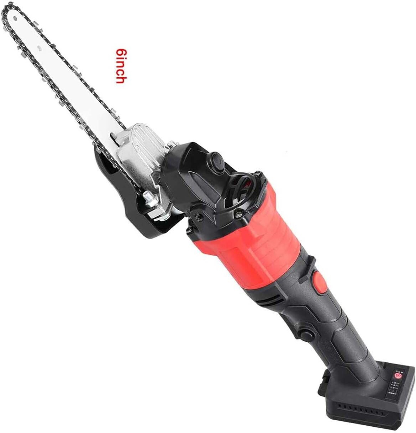 Image of DYTOOLS Electric Chainsaw Drill Attachment, Modification Tool Set Woodworking Chainsaw Angle Grinder Chainsaw, 4 Inch Angle Grinder Modified Wood Cutter