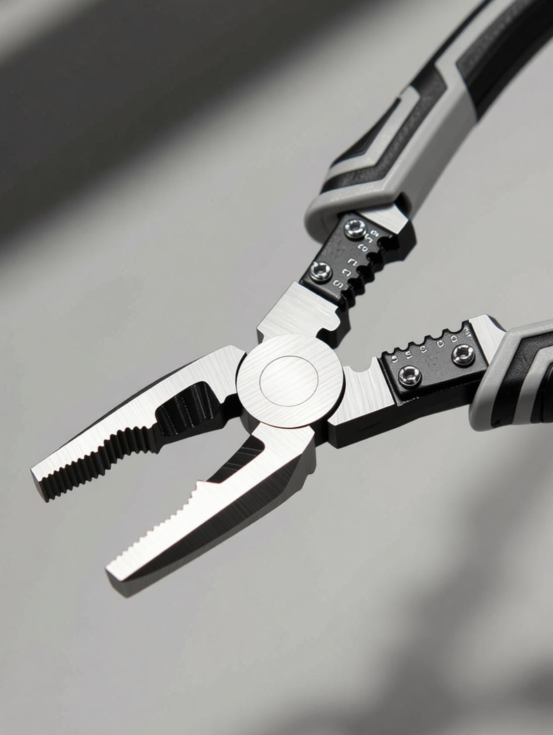 Image of HEYMAK Professional Electric Wire Cutter Stripper Made Multipurpose Lineman Plier with Gripping, Wrench, Cutter, Crimping Wire Cutter