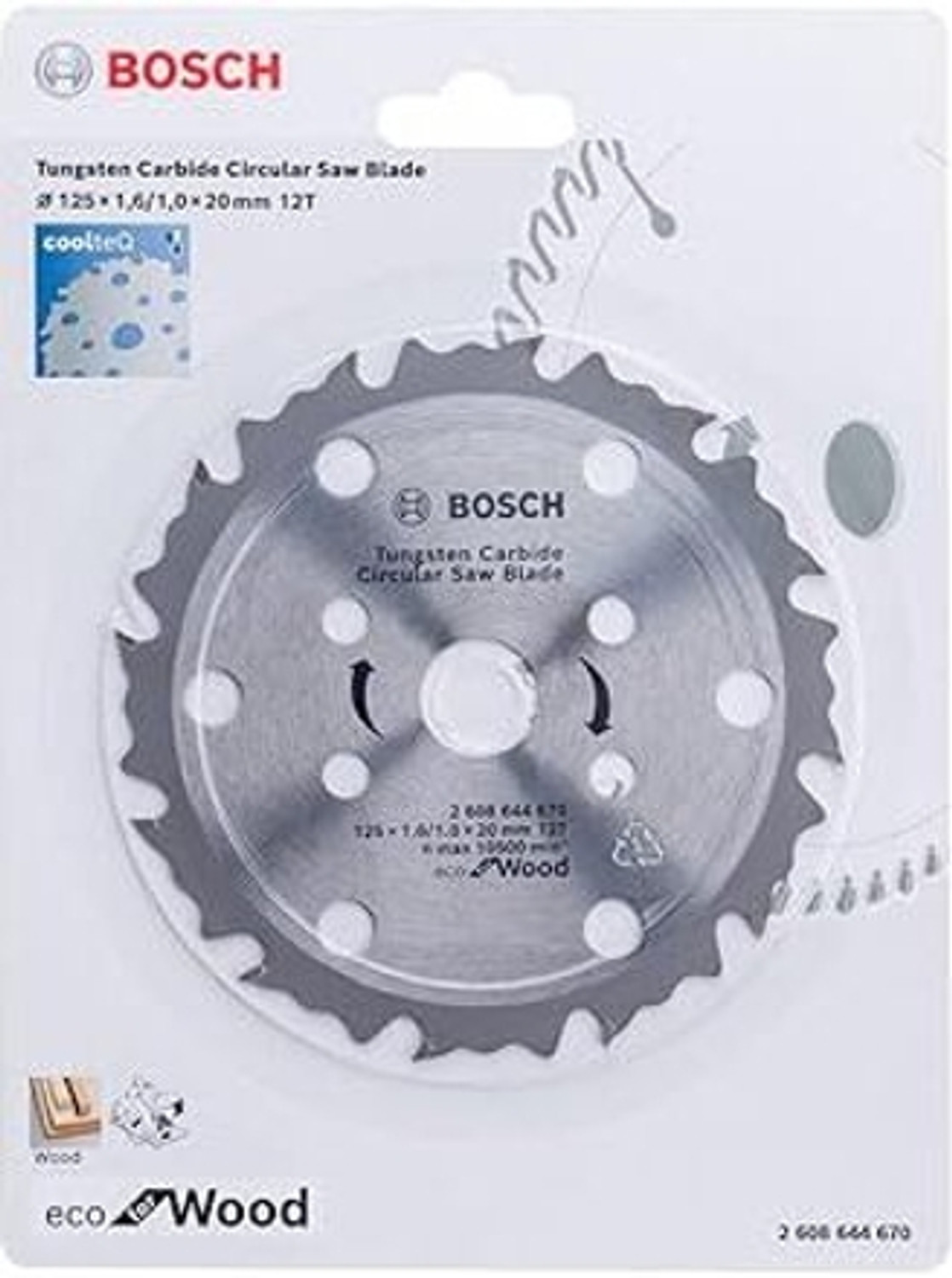 Image of BOSCH Circular Saw Blade 125x1,6 /1,0x20x12T Wood Cutter