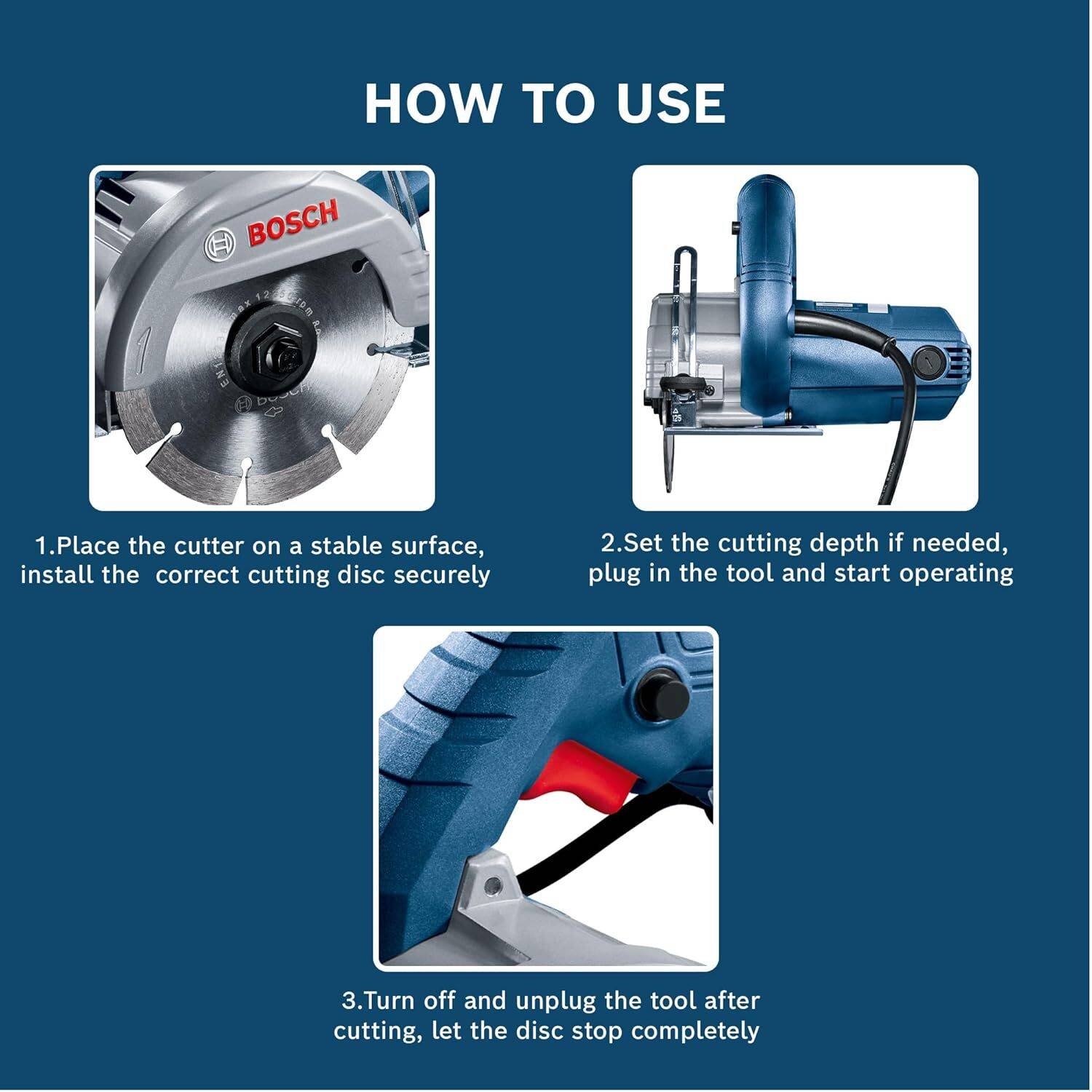 Bosch GDC 141 Marble Cutter - Image 4